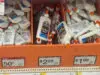 Glue bottles on store shelf